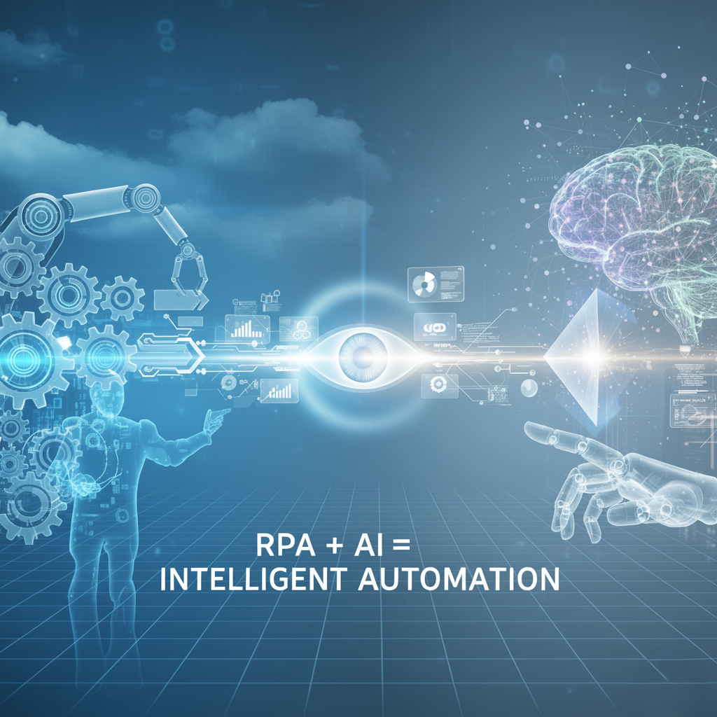 Visual for Cognitive Automation and AI/RPA synergy